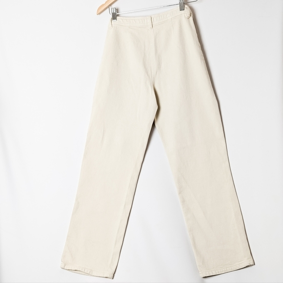 WILFRED  Modern Utility Pant Wide Leg Trouser GD Birch White 2 Aritzia - Picture 10 of 13
